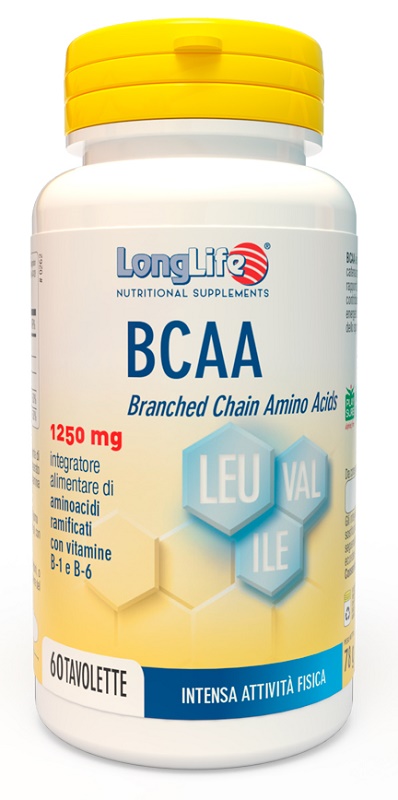 LONGLIFE BCAA 1250 MG 60 TAVOLETTE - Farmacia Murachelli Di Putelli dr. Giovanni