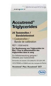STRISCE REATTIVE PER TRIGLICERIDI ACCUTREND 25 PEZZI - Farmacia Murachelli Di Putelli dr. Giovanni
