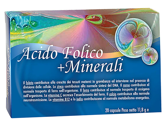 ACIDO FOLICO + MINERALI 20 CAPSULE - Farmacia Murachelli Di Putelli dr. Giovanni