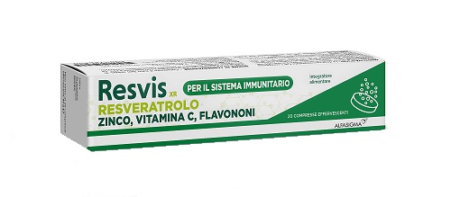RESVIS XR ALFASIGMA 20 COMPRESSE EFFERVESCENTI DA 4 G - Farmacia Murachelli Di Putelli dr. Giovanni