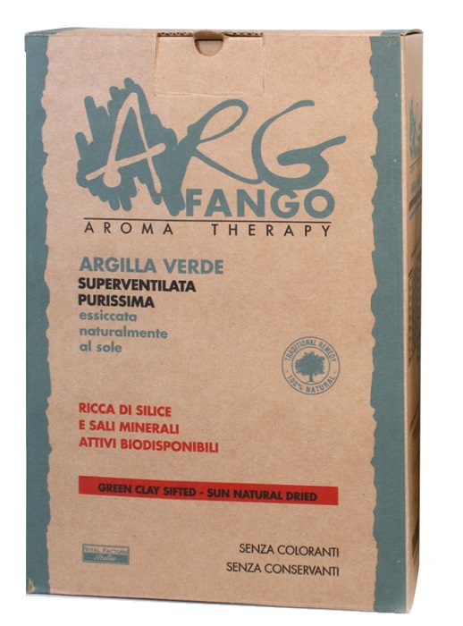 ARGFANGO AROMA THERAPY ARGILLA VERDE SUPERVENTILATA PURISSIMA 1 KG - Farmacia Murachelli Di Putelli dr. Giovanni