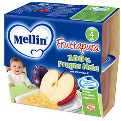 MELLIN FRUTTA PURA PRUGNA MELA 100 G 4 PEZZI - Farmacia Murachelli Di Putelli dr. Giovanni