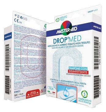 MEDICAZIONE ADESIVA MASTER-AID DROP MED 14X14 5 PEZZI - Farmacia Murachelli Di Putelli dr. Giovanni