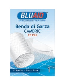 BENDA IN GARZA IDROFILA ORLATA BLUAID CAMBRIC 10X500CM - Farmacia Murachelli Di Putelli dr. Giovanni