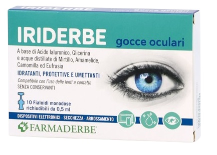 IRIDERBE GOCCE OCULARI MONODOSI 10 FLACONCINI DA 0,5ML - Farmacia Murachelli Di Putelli dr. Giovanni