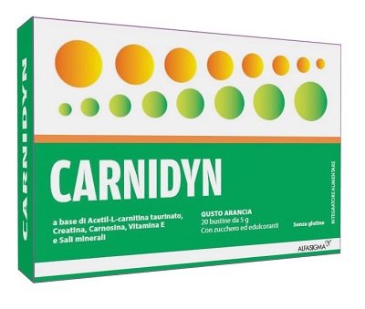 CARNIDYN 20 BUSTINE DA 5 G GUSTO ARANCIA - Farmacia Murachelli Di Putelli dr. Giovanni