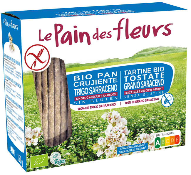 LE PAIN DES FLEURS TARTINE TOSTATE AL GRANO SARACENO SENZA SALE E SENZA ZUCCHERI AGGIUNTI BIOLOGICHE 150 G - Farmacia Murachelli Di Putelli dr. Giovanni