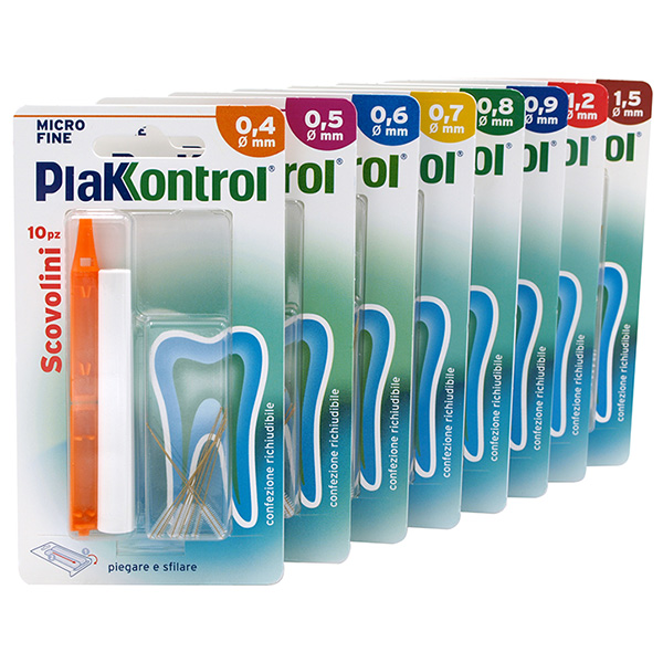 PLAKKONTROL MINIGRIP SCOVOLINO 1,2 MM 10 PEZZI - Farmacia Murachelli Di Putelli dr. Giovanni