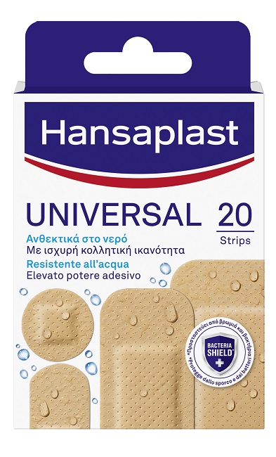 CEROTTO HANSAPLAST UNIVERSAL RESISTENTE ALL'ACQUA 4 FORME ASSORTITE 20 PEZZI - Farmacia Murachelli Di Putelli dr. Giovanni