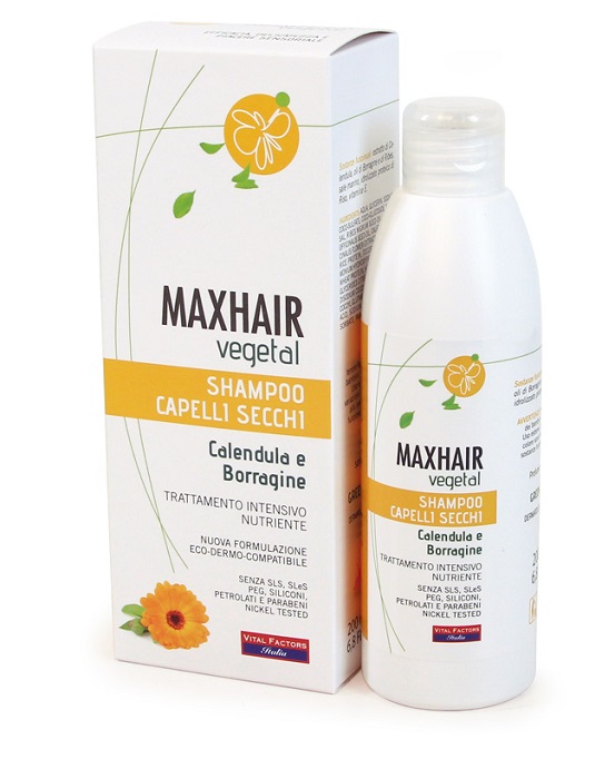 MAXHAIR VEGETAL SHAMPOO CAPELLI SECCHI 200 ML - Farmacia Murachelli Di Putelli dr. Giovanni