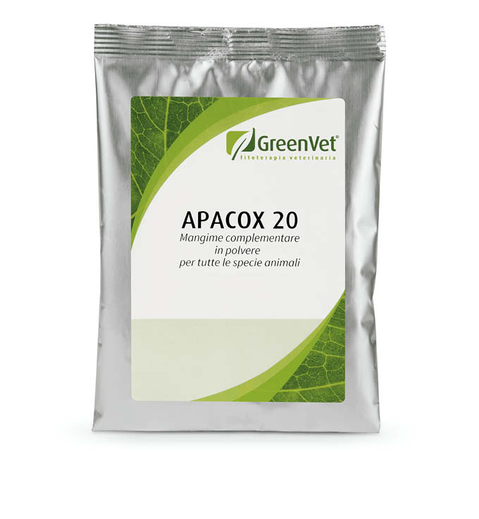 GREENVET APACOX 20 POLVERE SOLUBILE 100 G - Farmacia Murachelli Di Putelli dr. Giovanni
