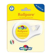 CEROTTO IN ROCCHETTO MASTER-AID ROLLPORE TESSUTO NON TESSUTO CON DISPENSER 2,5CM X 5 M - Farmacia Murachelli Di Putelli dr. Giovanni