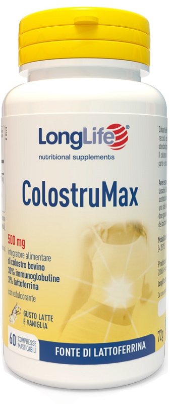 LONGLIFE COLOSTRUMAX 60 COMPRESSE MASTICABILI - Farmacia Murachelli Di Putelli dr. Giovanni