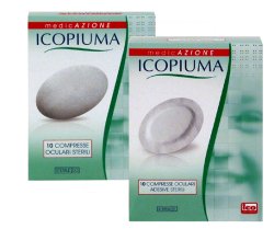 ICOPIUMA GARZA COMPRESSA OCULARE DI COTONE 10 PEZZI - Farmacia Murachelli Di Putelli dr. Giovanni
