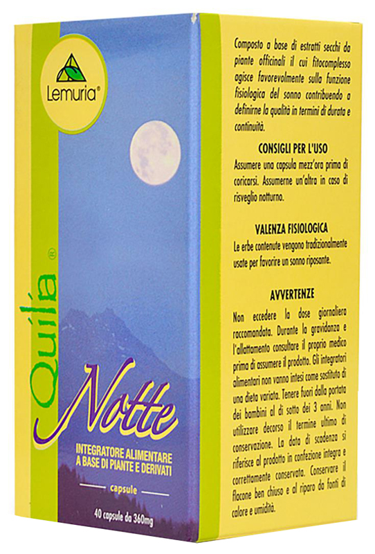 QUILIA NOTTE 40 CAPSULE - Farmacia Murachelli Di Putelli dr. Giovanni
