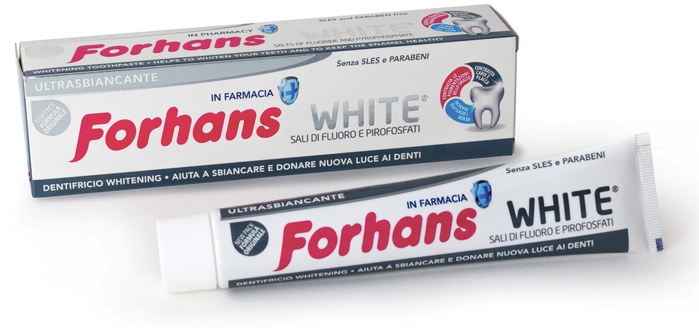 FORHANS SP WHITE DENTIF 75ML - Farmacia Murachelli Di Putelli dr. Giovanni