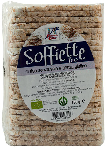 SOFFIETTE BIO SENZA SALE E SENZA GLUTINE 130 G - Farmacia Murachelli Di Putelli dr. Giovanni