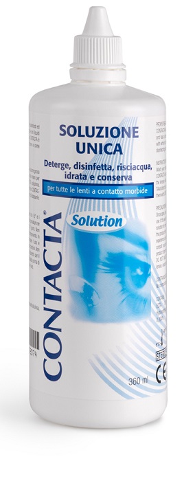 SOLUZIONE UNICA ISOTONICA PER LENTI A CONTATTO CONTACTA DA 360 ML - Farmacia Murachelli Di Putelli dr. Giovanni