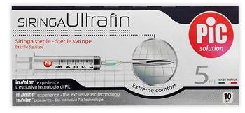 SIRINGA PIC ULTRAFINE 5 ML AGO 14 10 PEZZI - Farmacia Murachelli Di Putelli dr. Giovanni