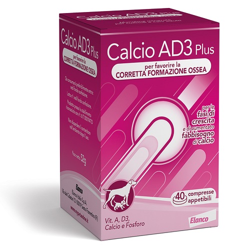 CALCIO AD3 PLUS 40 COMPRESSE APPETIBILI - Farmacia Murachelli Di Putelli dr. Giovanni