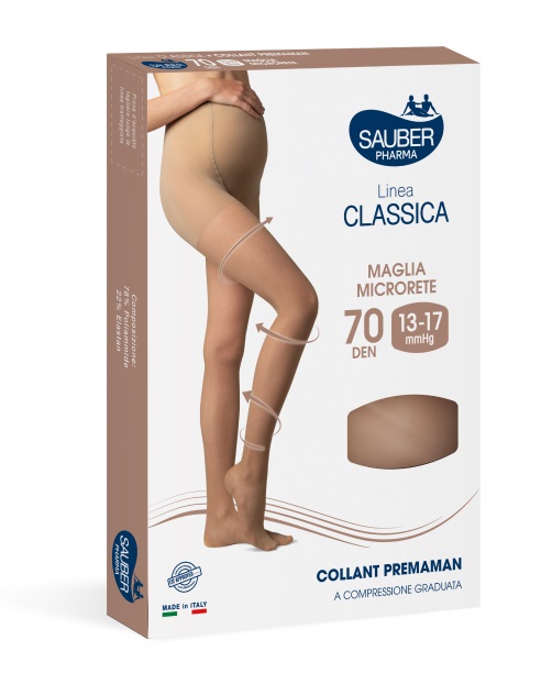 SAUBER COLLANT PREMAMAN 140 DENARI MAGLIA MICRORETE NEUTRO BEIGE 5 LINEA CLASSICA - Farmacia Murachelli Di Putelli dr. Giovanni