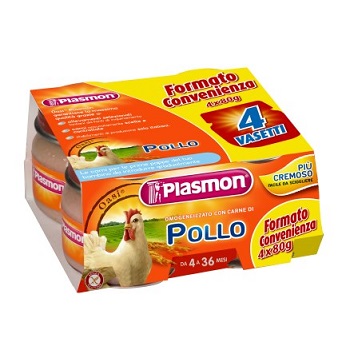 PLASMON OMOGENEIZZATO POLLO CON GIFT 4 X 80 G - Farmacia Murachelli Di Putelli dr. Giovanni