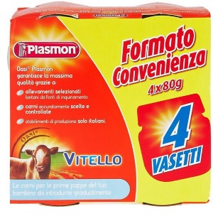 PLASMON OMOGENEIZZATO VITELLO 4 X 80 G - Farmacia Murachelli Di Putelli dr. Giovanni