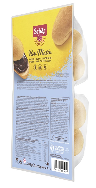 SCHAR BON MATIN PANINI DOLCI E MORBIDI SENZA LATTOSIO 2 PEZZI DA 100 G - Farmacia Murachelli Di Putelli dr. Giovanni