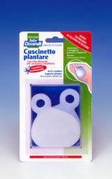 CUSCINETTO PLANTARE REALIZZATO IN GEL DI SILICONE BIANCO SEMITRASPARENTE SAGOMATO PER AMMORTIZZARE E PROTEGGERE PRESSIONE E SFREGAMENTI SOTTO LA PIANTA DEI PIEDI 2 PEZZI - Farmacia Murachelli Di Putelli dr. Giovanni