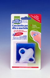 CUSCINETTO PER DITA A MARTELLO REALIZZATO IN GEL DI SILICONEBIANCO SEMITRASPARENTE SAGOMATA PER PROTEGGERE E DISTENDERE LE DITA CONTRATTE IGIENEPIEDE 2 PEZZI - Farmacia Murachelli Di Putelli dr. Giovanni