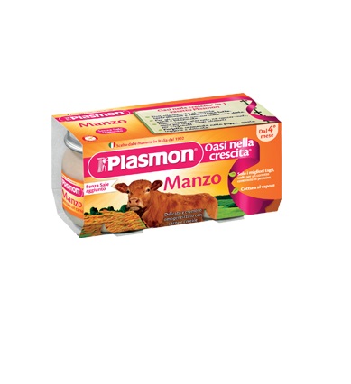 PLASMON OMOGENEIZZATO MANZO 4 X 80 G - Farmacia Murachelli Di Putelli dr. Giovanni