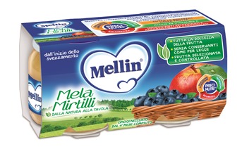 MELLIN OMOGENEIZZATO MELA MIRTILLO 100 G 2 PEZZI - Farmacia Murachelli Di Putelli dr. Giovanni