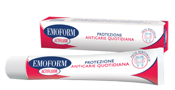 EMOFORM ACTIFLUOR DENTIFRICIO 75 ML - Farmacia Murachelli Di Putelli dr. Giovanni