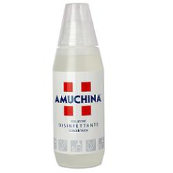 DISINFETTANTE IGIENIZZANTE A BASE DI IPOCLORITO DI SODIO ANTIMICROBICO AD AMPIO SPETTRO D'AZIONE AMUCHINA LIQUIDA 100% 500 ML - Farmacia Murachelli Di Putelli dr. Giovanni