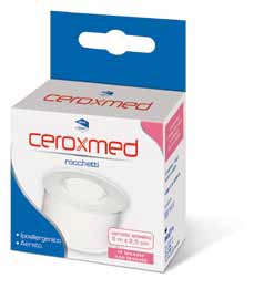 CEROTTO ADESIVO IN ROCCHETTO CEROXMED IN TESSUTO NON TESSUTO AERATO IPOALLERGENICO BIANCO 500X2,5 CM 1 PEZZO - Farmacia Murachelli Di Putelli dr. Giovanni