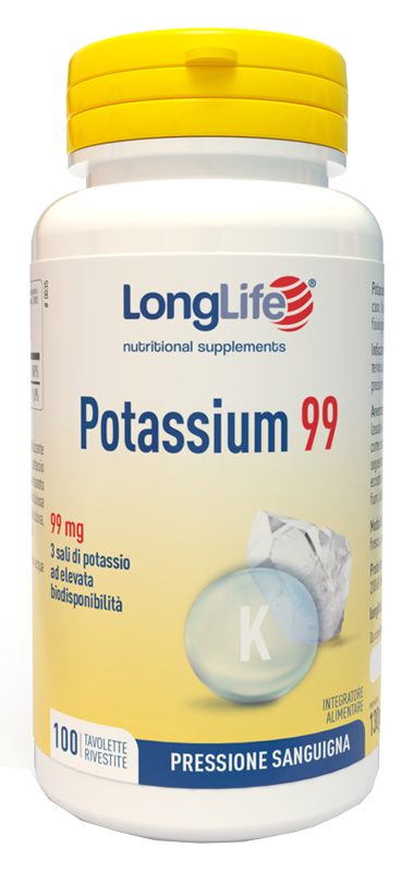 LONGLIFE POTASSIUM 99 100 TAVOLETTE RIVESTITE - Farmacia Murachelli Di Putelli dr. Giovanni