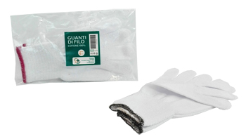 GUANTO DI FILO COTONE 100% BIANCO PER ALLERGIE DERMATOLOGICHE 7 1 PAIO - Farmacia Murachelli Di Putelli dr. Giovanni