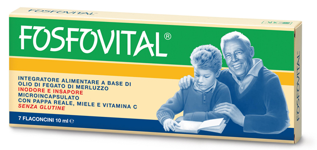 FOSFOVITAL OLIO FEGATO DI MERLUZZO 7 FLACONCINI - Farmacia Murachelli Di Putelli dr. Giovanni