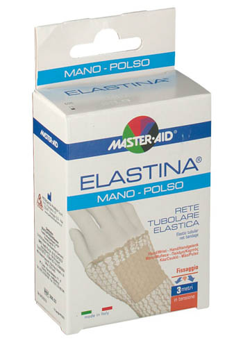 RETE TUBOLARE ELASTICA IPOALLERGENICA MASTER-AID ELASTINA MANO/POLSO 3 MT IN TENSIONE CALIBRO 3 CM - Farmacia Murachelli Di Putelli dr. Giovanni