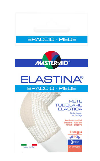 RETE TUBOLARE ELASTICA IPOALLERGENICA MASTER-AID ELASTINA BRACCIO/PIEDE 3 MT IN TENSIONE CALIBRO 4 CM - Farmacia Murachelli Di Putelli dr. Giovanni