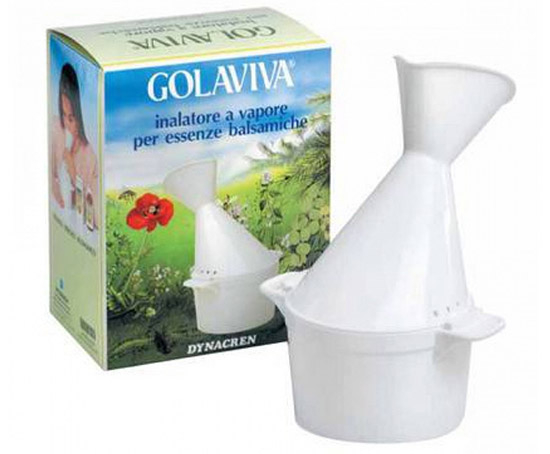 GOLAVIVA INALATORE VAPORE PER INALAZIONI CON ACQUA BOLLENTE ED ESSENZE BALSAMICHE 1 PEZZO - Farmacia Murachelli Di Putelli dr. Giovanni