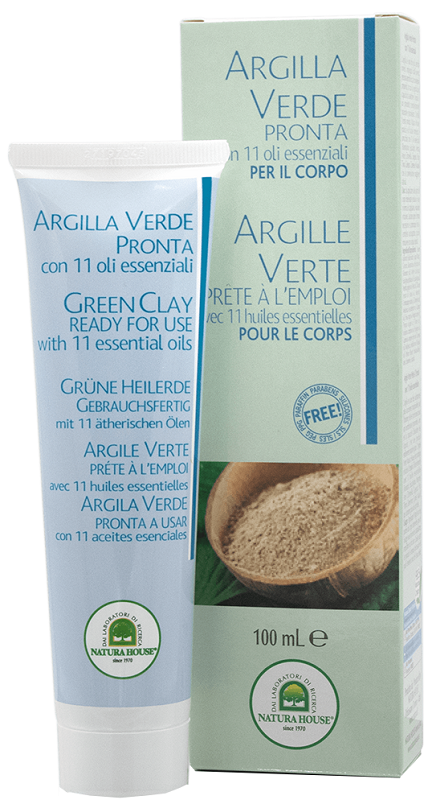ARGILLA VERDE PRONTA TUBO CON OLI ESSENZIALI 100 ML - Farmacia Murachelli Di Putelli dr. Giovanni