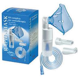 KIT COMPLETO PRONTEX RAPID MASK PER AEROSOLTERAPIA CON AMPOLLA PLASTICA +MASCHERA PER ADULTI +TUBO PRESSIONE +ACCESSORIO NASALE +BOCCHERUOLA - Farmacia Murachelli Di Putelli dr. Giovanni
