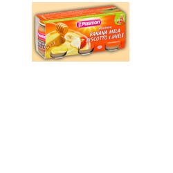 PLASMON OMOGENEIZZATO BANANA/MELA/BISCOTTI/MIELE 120 G X 3 PEZZI - Farmacia Murachelli Di Putelli dr. Giovanni