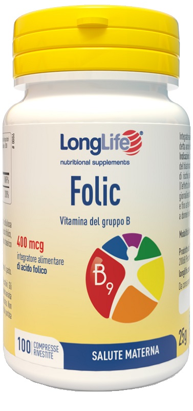 LONGLIFE FOLIC 400 MCG 100 COMPRESSE - Farmacia Murachelli Di Putelli dr. Giovanni