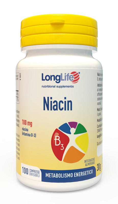 LONGLIFE NIACIN 100 MG 100 COMPRESSE DIVISIBILI - Farmacia Murachelli Di Putelli dr. Giovanni