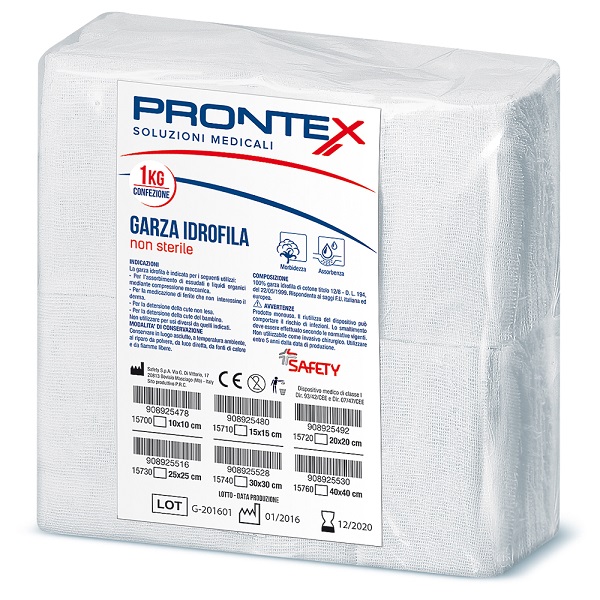 PRONTEX GARZA 15X15CM 1KG - Farmacia Murachelli Di Putelli dr. Giovanni