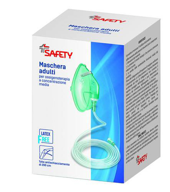 MASCHERA PER OSSIGENOTERAPIA CON TUBO 200CM - Farmacia Murachelli Di Putelli dr. Giovanni