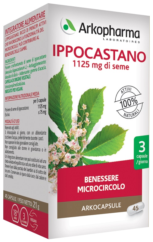 ARKO CAPSULE IPPOCASTANO 45 CAPSULE - Farmacia Murachelli Di Putelli dr. Giovanni