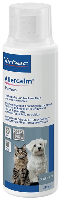 ALLERCALM SHAMPOO CUTE SENSIBILE E SECCA CANI E GATTI 250 ML - Farmacia Murachelli Di Putelli dr. Giovanni